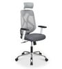 Verona Ergonomic Chair In White And Grey Finish
