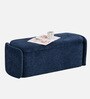 Verona Fabric Luxe Upholstered Storage Ottoman in Blue Colour