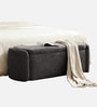 Verona Fabric Luxe Upholstered Storage Ottoman in Dark Grey Colour