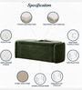 Verona Fabric Luxe Upholstered Storage Ottoman in Green Colour
