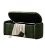 Verona Fabric Luxe Upholstered Storage Ottoman in Green Colour