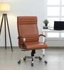 Verona High Back Leatherette Executive Chair in Tan Colour