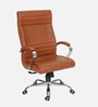 Verona High Back Leatherette Executive Chair in Tan Colour
