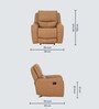 Verona Recliner Manual 1 Seater Recliner In Brown Color
