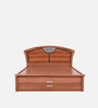 Verona King Size Bed With Storage In Brown color With Hydraulic Storage