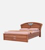 Verona King Size Bed With Storage In Brown color With Hydraulic Storage