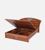Verona King Size Bed With Storage In Brown color With Hydraulic Storage