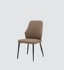 Verona Leatherette Italian Dining Chair In Brown Color