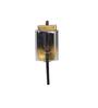 Verona Metal & Glass Wall Light (Black & Brass)