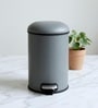 Grey Metal Verona Trash Bin 12 Ltr