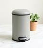 Beige Metal Verona Trash Bin 5 Ltr