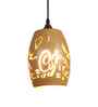 Verona Natural Wood Iron Hanging Light | E27 holder | without Bulb | Eliante