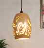 Verona Natural Wood Iron Hanging Light | E27 holder | without Bulb | Eliante