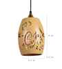 Verona Natural Wood Iron Hanging Light | E27 holder | without Bulb | Eliante