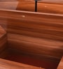 Verona Queen Size Bed In Brown color With Hydraulic Storage