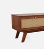 Verona Sheesham Wood Open Shelf TV Console In Provincial Teak Finish