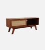 Verona Sheesham Wood Open Shelf TV Console In Provincial Teak Finish