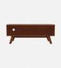 Verona Sheesham Wood Open Shelf TV Console In Provincial Teak Finish