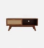 Verona Sheesham Wood Open Shelf TV Console In Provincial Teak Finish