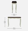 Versaille Solid Wood Console Table In Tulip Finish