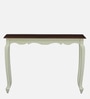 Versaille Solid Wood Console Table In Tulip Finish