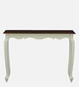 Versaille Solid Wood Console Table In Tulip Finish