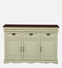 Versaille Solid Wood Sideboard In Tulip Finish