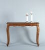 Versaille Solid Wood Console Table In Tubbaq Finish