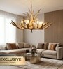 Versailles Antique Resin 6-Light Antler Chandelier