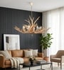 Versailles Antler Resin Chandelier E14 8 Bulb Antique Finish