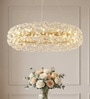 Versailles Aura Round Crystal Chandelier 600mm Gold Finish Bulb