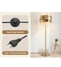 Versailles Gold Crystal Club Floor Lamp with Bulb