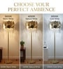 Versailles Gold Crystal Club Floor Lamp with Bulb