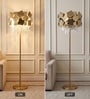 Versailles Gold Crystal Club Floor Lamp with Bulb