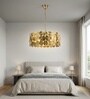 Versailles Gold Disc Pendant Chandelier E14 Ceiling Light