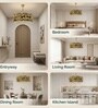 Versailles Gold Disc Pendant Chandelier E14 Ceiling Light