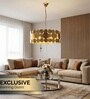 Versailles Gold Disc Pendant Chandelier E14 Ceiling Light