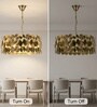 Versailles Gold Disc Pendant Chandelier E14 Ceiling Light