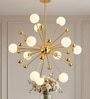 Versailles Gold Starburst 12-Light Chandelier for Living Room