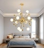 Versailles Gold Starburst 12-Light Chandelier for Living Room