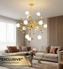 Versailles Gold Starburst 12-Light Chandelier for Living Room