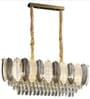 Versailles Golden Crystal 3C LED Chandelier for Dining Room