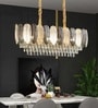 Versailles Golden Crystal 3C LED Chandelier for Dining Room
