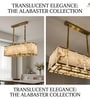 Versailles Marble Glow Gold Rectangular LED Chandelier