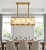 Versailles Marble Glow Gold Rectangular LED Chandelier