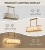 Versailles Marble Glow Gold Rectangular LED Chandelier