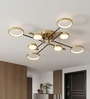 Versailles Orbit Black Gold LED Ceiling Chandelier Tri-Color Smart Light