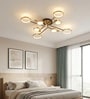 Versailles Orbit Black Gold LED Ceiling Chandelier Tri-Color Smart Light