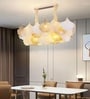 Versailles Petal Gold Crystal Bulb Chandelier Ceiling Light