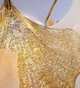 Versailles Petal Gold Crystal Bulb Chandelier Ceiling Light